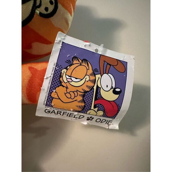 Vintage Y2K Garfield Push with Tags Camouflage Look 13” Retro - Picture 5 of 11